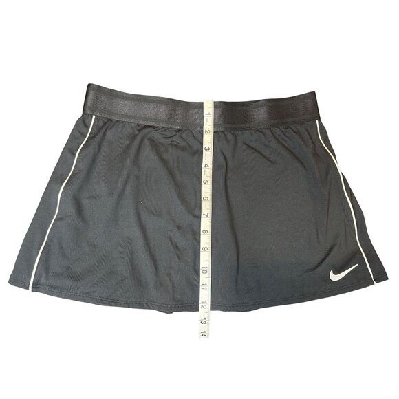NIKE Dri-Fit Womens Athletic Tennis Skort With Built-In Compression Shorts M Bla - Picture 8 of 9